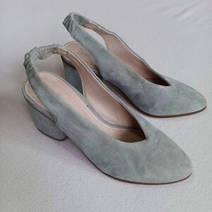 Caslon Sz 7M Light Blue Slingback Suede Heels (See Photos For Small Flaws)
